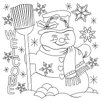 welcome snowman 001